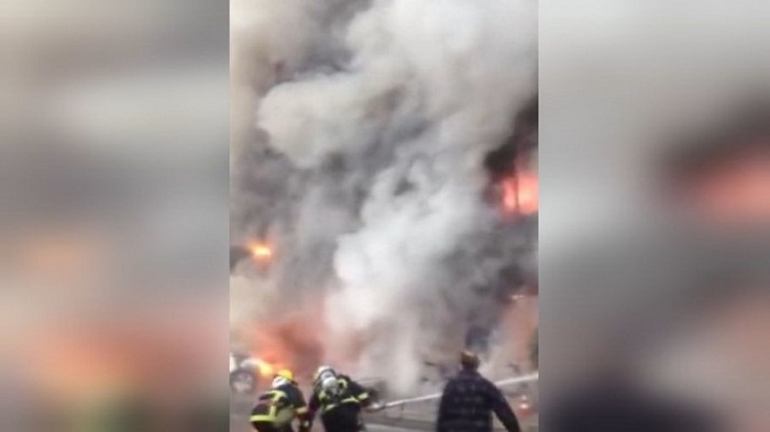 Chine : 18 morts dans l`incendie d`un salon de massage - VIDEO