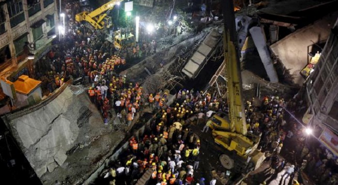 Death toll in India flyover collapse rises to 23, with 90 rescued