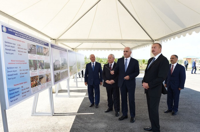Präsident Ilham Aliyev weiht in Khchmaz Yalama Agro-Industriepark ein VIDEO