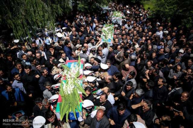 Iranians bid farewell to terror victims