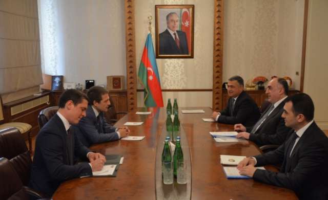 Azerbaijan`s FM meets outgoing Italian ambassador