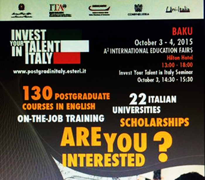 Baku to host education exhibition of Italian universities