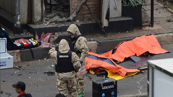 ISIL claim responsibility for deadly Jakarta gun and bomb attacks - VIDEO