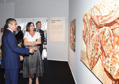 First lady attends the opening of "Azerbaijani Carpets in Art" exhibition in Cannes - PHOTOS