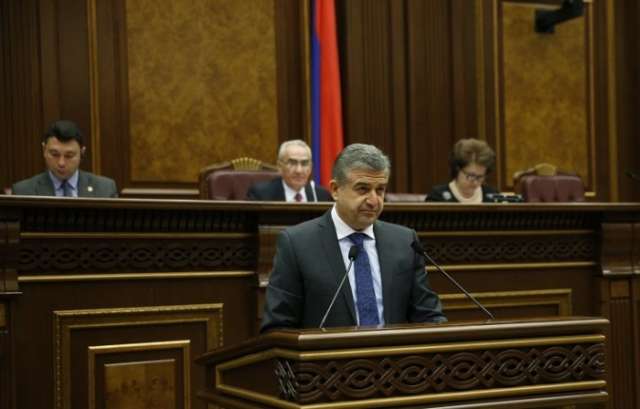 Armenian Parliament debates on government program
