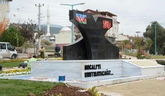 Khojaly memorial erected in Kocaeli, Turkey