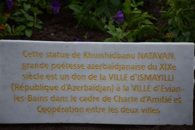 Azerbaijani park and statue of Khurshudbanu Natavan inaugurated in France