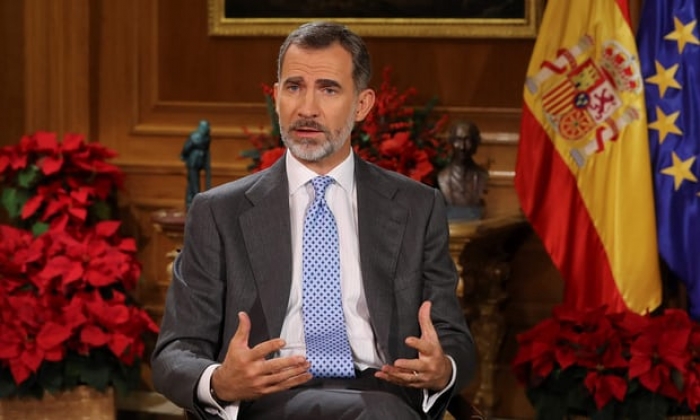 Spain's king attempts to calm Catalonia crisis in Christmas speech