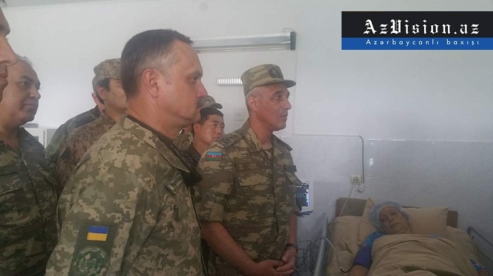 Military attaches and media representatives visit Alkhanli resident wounded by Armenians - PHOTOS 