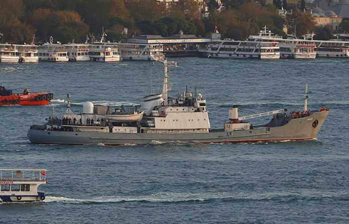 Russisches Aufklärungsschiff nach Kollision vor Türkei gesunken