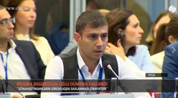 Armenians kidnapped my father, says Hostage's son at OSCE summit