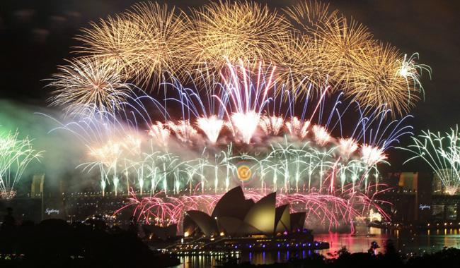 Fireworks to kick off global New Year party despite terror fears