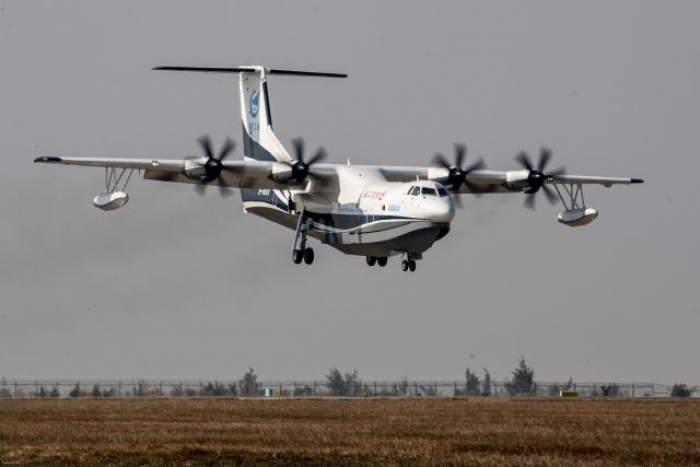 World's largest amphibious aircraft makes maiden flight in China