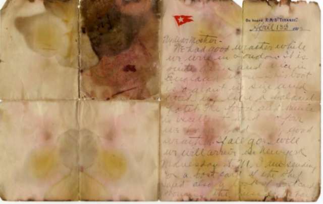 Last post: Titanic victim's letter sells for record $166,000
