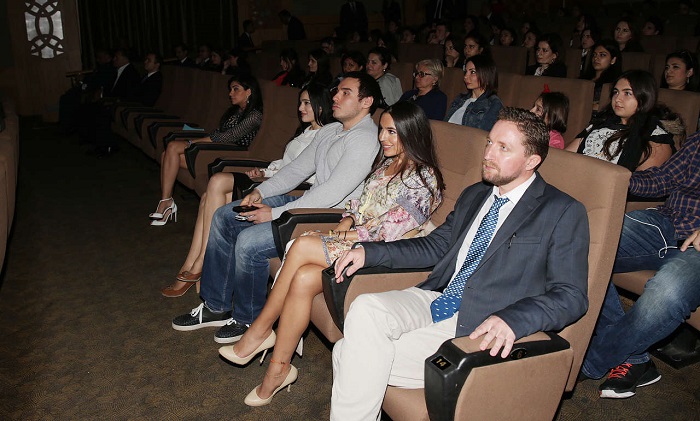 Leyla Aliyeva attends presentation of "The End of the line" documentary