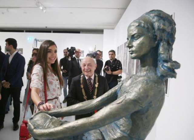 Leyla Aliyeva attends solo exhibition of People's Artist Omar Eldarov
