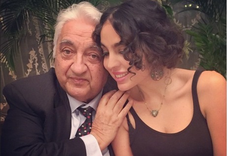 Leyla Əliyeva babası ilə - FOTO