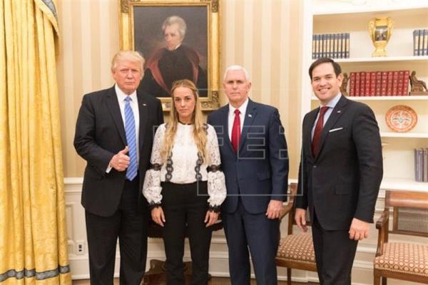 Trump pide la liberación de Leopoldo López tras recibir a Tintori en la Casa Blanca