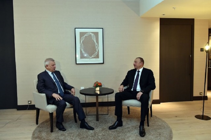 Ilham Aliyev mit dem Chef des Lukoil-Konzerns getroffen