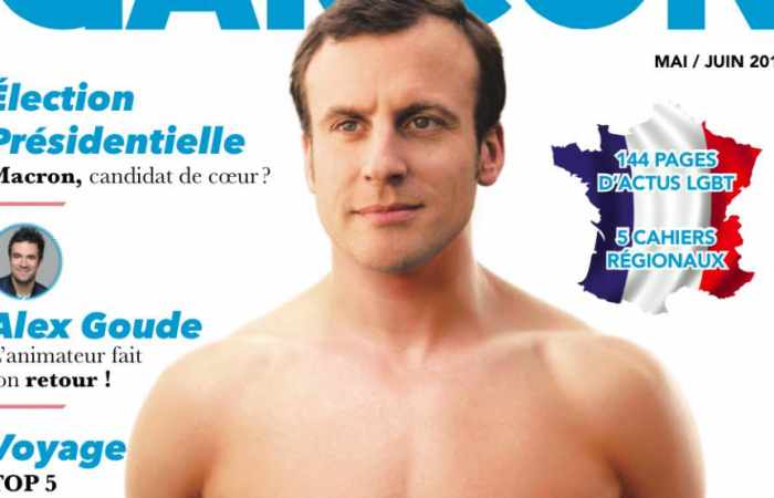 Macron Torse Nu En Couverture : Garçon Magazine Ne Craint Pas De