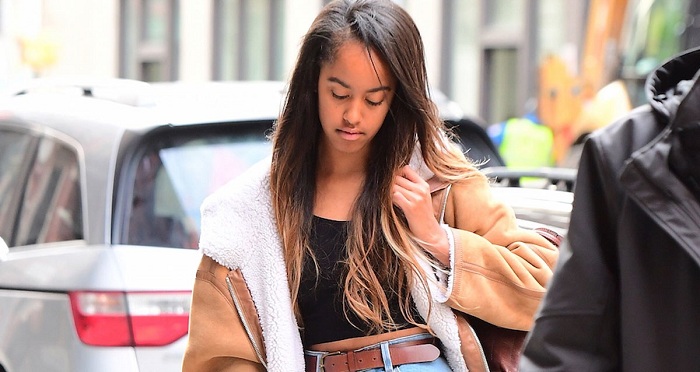 Malia Obama channels Rihanna for her first day of work