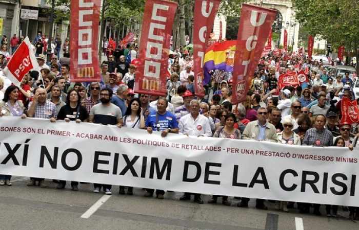 Manifestaciones en más de 70 ciudades españolas para exigir salarios dignos