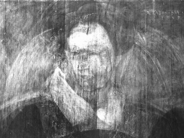 Ghostly image of Mary Queen of Scots discovered hidden beneath artwork