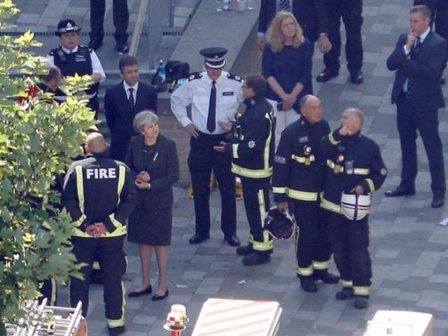 Theresa May didn't visit Grenfell fire victims due to 'security concerns'
