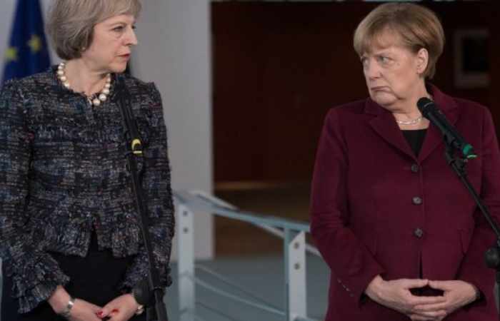 Merkel's Brexit stance shows need for Tory poll win - May