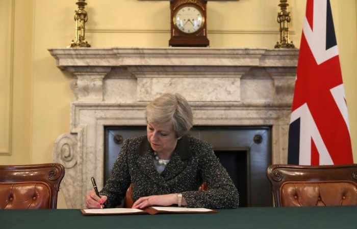 British PM May to fire starting gun on Brexit