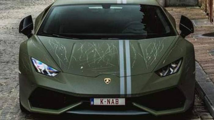 Une rare Lamborghini vandalisée en Belgique