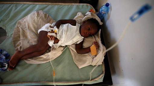 Près de 500 cas suspects de choléra en Haïti