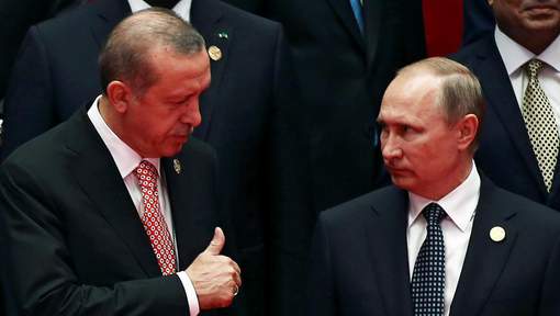 Erdogan et Poutine s`entretiennent de la situation à Alep