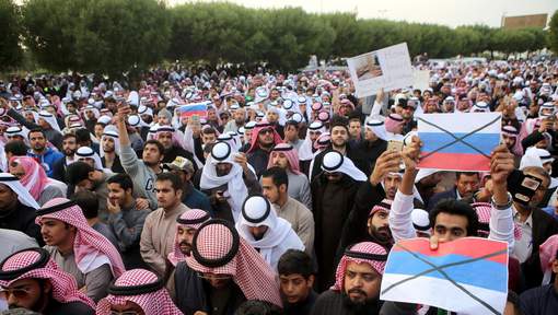 Manifestation contre la Russie à Koweït, festivités annulées au Qatar