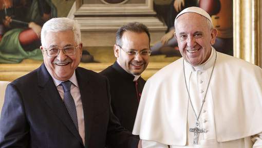 Mahmoud Abbas chez le pape François