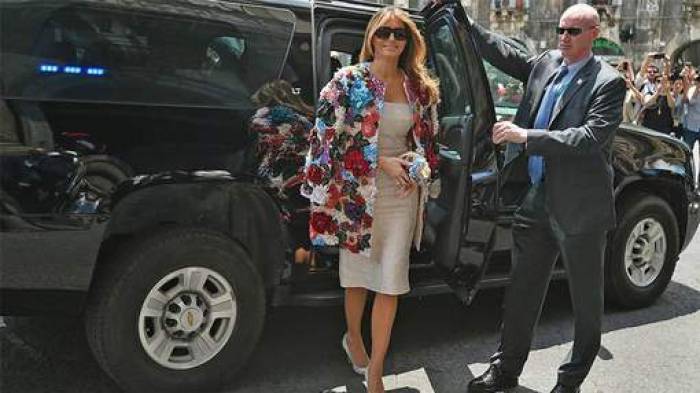 La veste à 51.000 dollars de Melania Trump fait jaser
