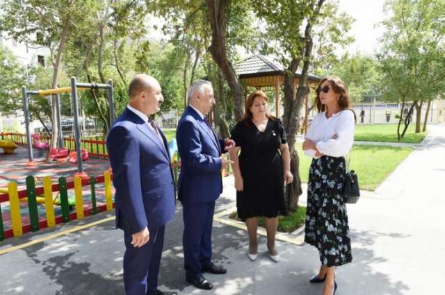 Azerbaijani First VP Mehriban Aliyeva visits Garanfil nursery-kindergarten - PHOTOS