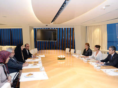 Mehriban Əliyeva İranın vitse-prezidenti ilə görüşüb