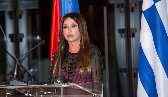 Azerbaijan`s first lady meets with chairman of Kazakh Senate