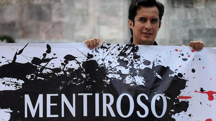 Mexicanos en protesta anti-Trump llaman a magnate mentiroso