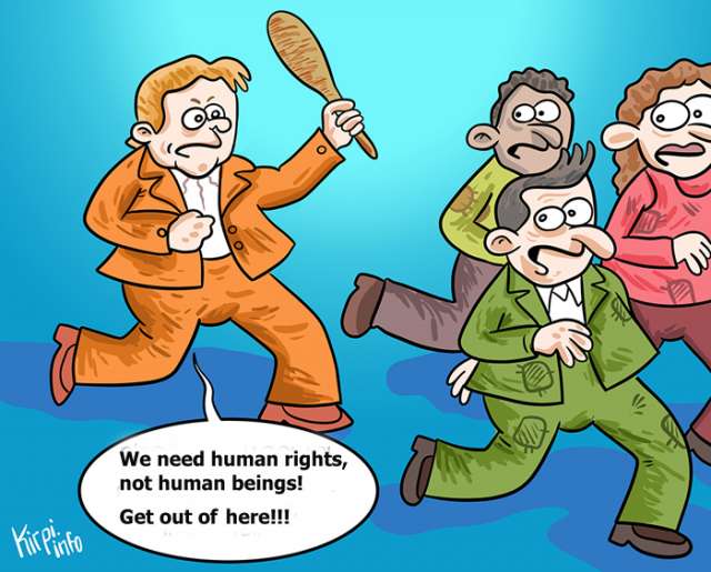 Merkel to refugees... Just see the CARICATURE