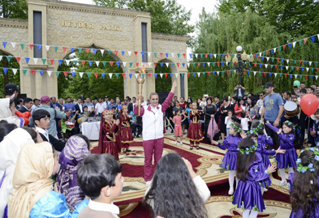 Journey of Baku 2015 flame arrives in Agjabadi 