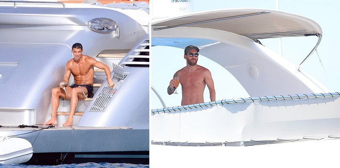 El rastro de Cristiano y Messi en Ibiza