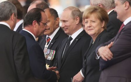 Putin, Olland və Merkel arasında kritik danışıq