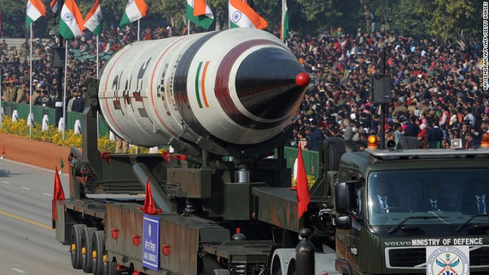 India prueba con éxito su más poderoso misil nuclear