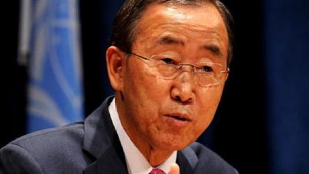 Ban Ki-moon en visite à Gaza