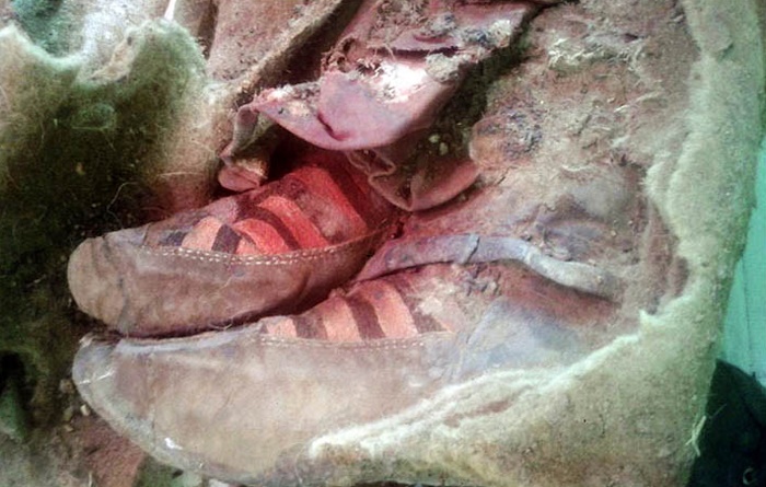 1,500-year-old mummy is wearing Adidas trainers -Conspiracy theorists  