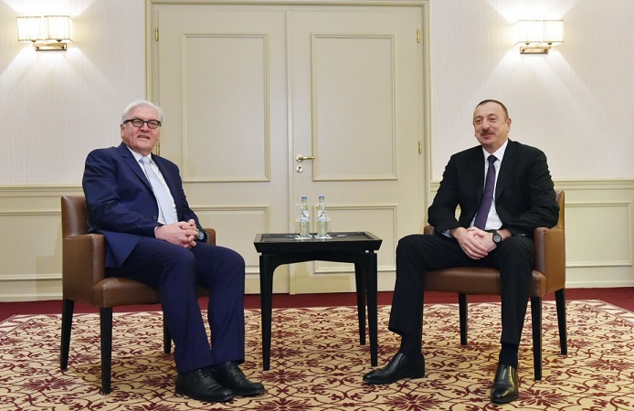 Munich: Le président Ilham Aliyev rencontre Frank-Walter Steinmeier