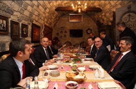 Çavuşoğlu və Məmmədyarov restoranda - FOTO