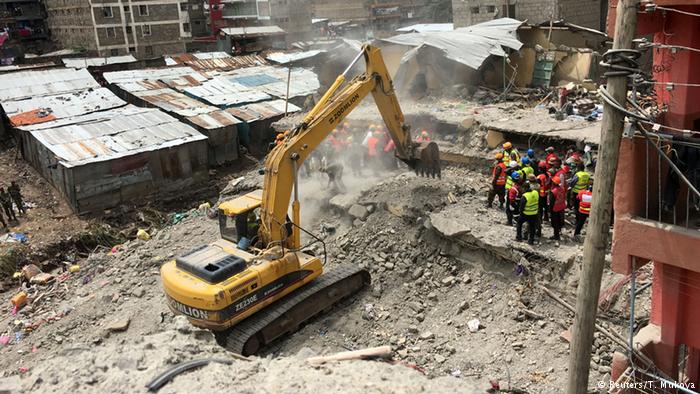 Woman rescued after six days in collapsed Nairobi building